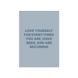 Листівка Love yourself